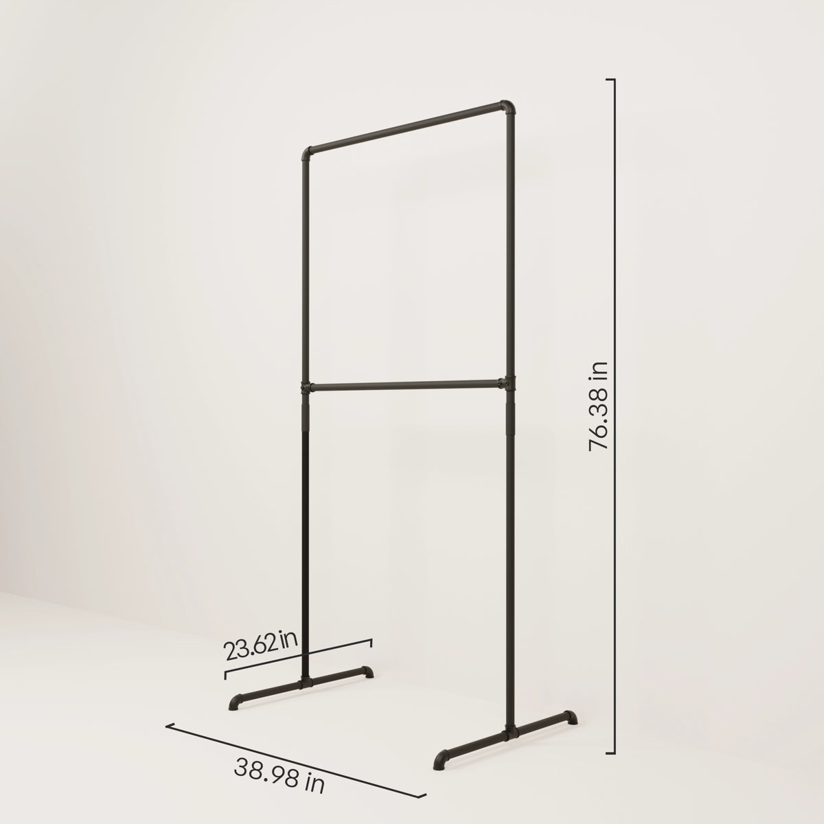 Heavy Duty Clothing Rack Stand Industrial Design Free-Standing Durable 2
