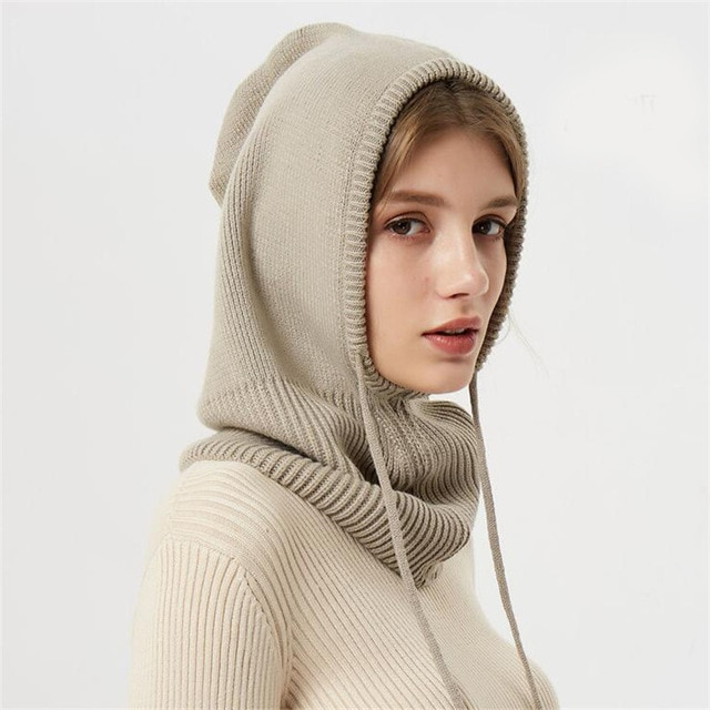 Hooded Cashmere Winter Hat – Stylish & Warm Beanie for Women | Cozy Winter Hats for Cold Weather 4