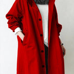 Hooded Waterproof Black Trench Coat for Women - Stylish & Functional Outerwear for All Weather 5