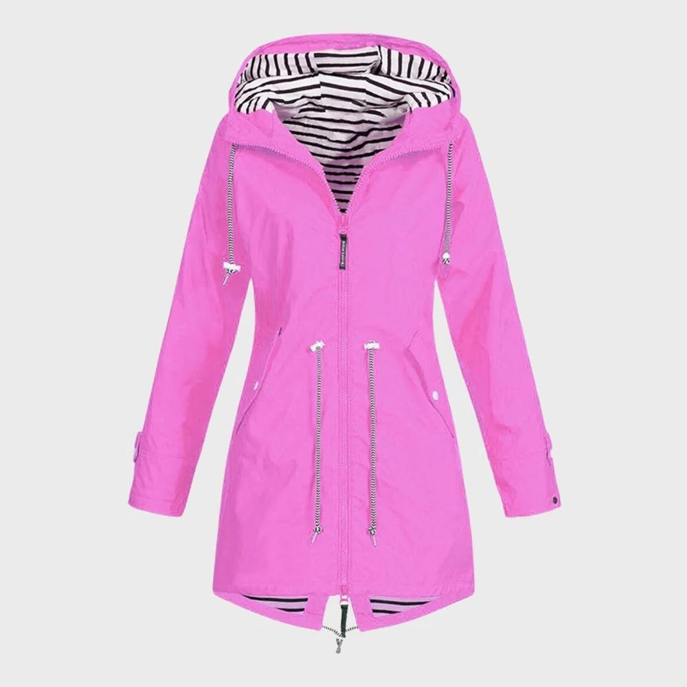Long Waterproof Hooded Rain Jacket for Women – Stylish Women's Rain Jacket & Rains Jacket 3