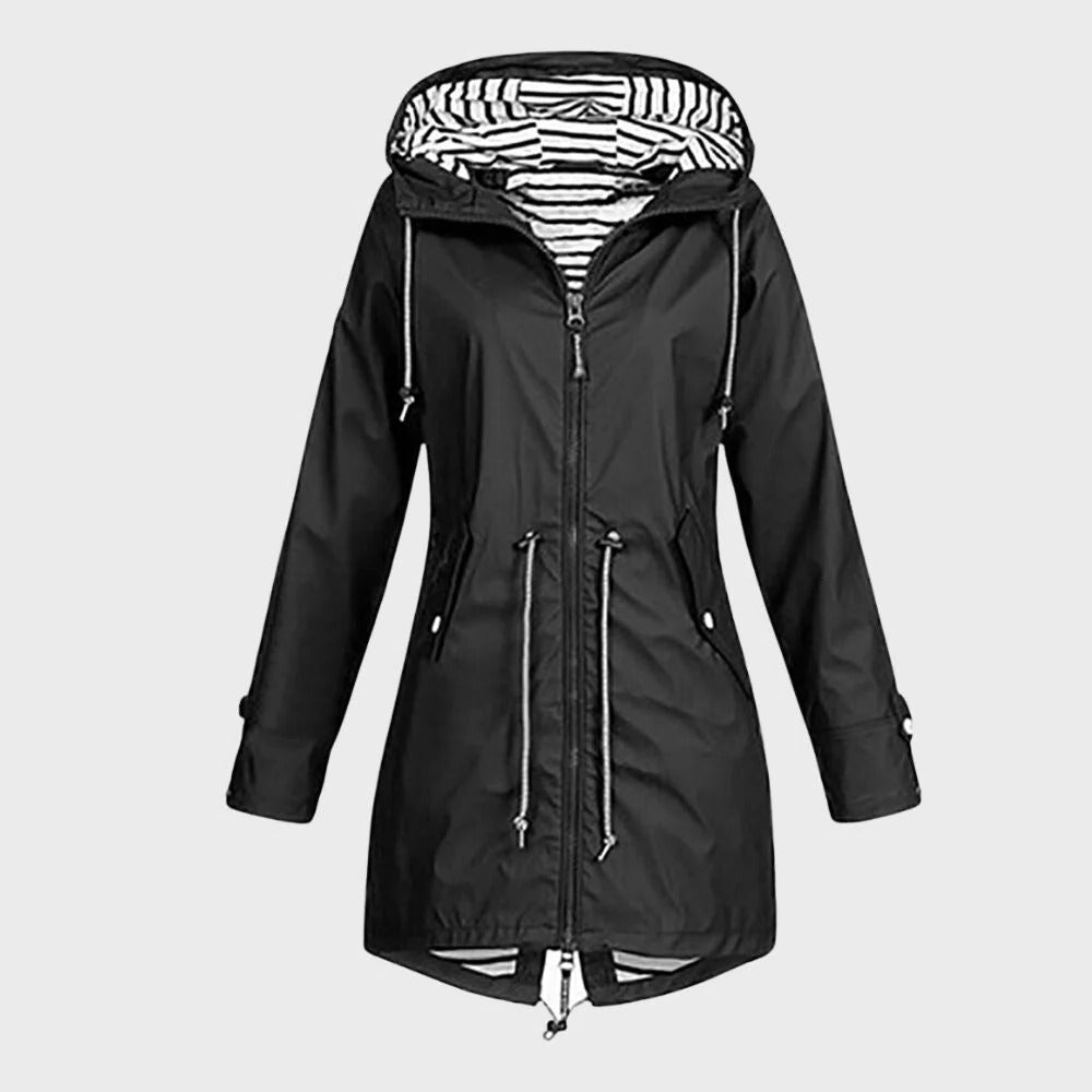 Long Waterproof Hooded Rain Jacket for Women – Stylish Women's Rain Jacket & Rains Jacket 5