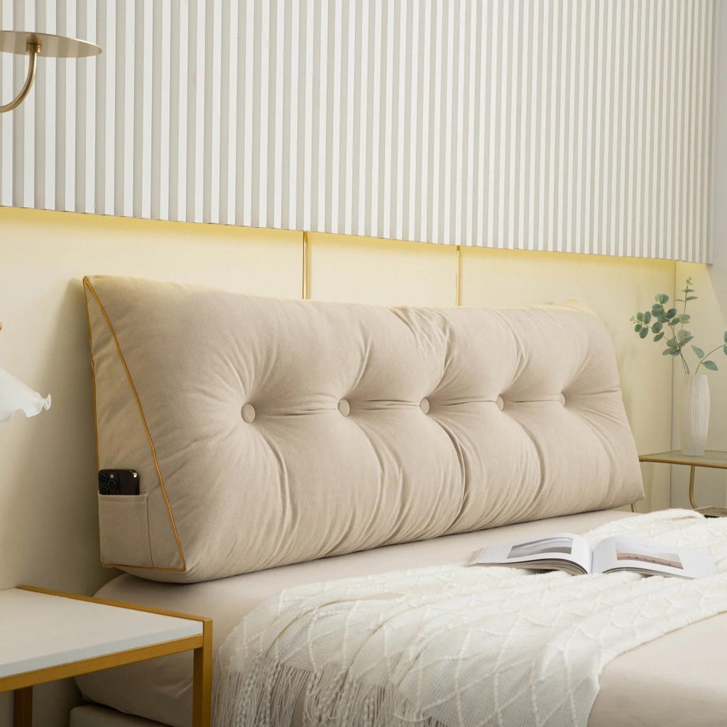 Luxury Chic Wedge Pillow – Best Wedge Pillow for Back & Upper Body Comfort | Bed Wedge Pillow for Relaxation - Trendyhousehold.co