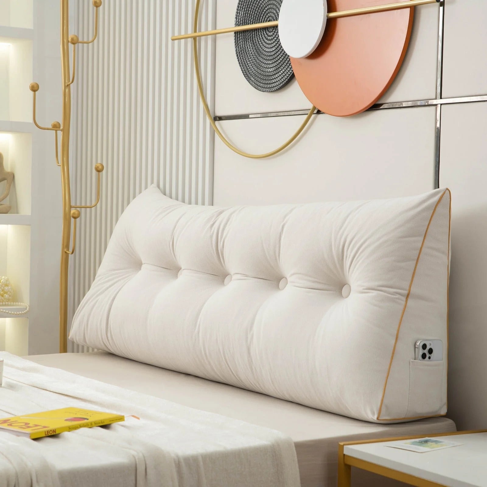 Luxury Chic Wedge Pillow – Best Wedge Pillow for Back & Upper Body Comfort | Bed Wedge Pillow for Relaxation - Trendyhousehold.co