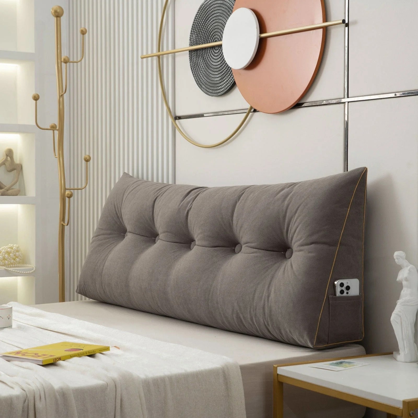 Luxury Chic Wedge Pillow – Best Wedge Pillow for Back & Upper Body Comfort | Bed Wedge Pillow for Relaxation - Trendyhousehold.co