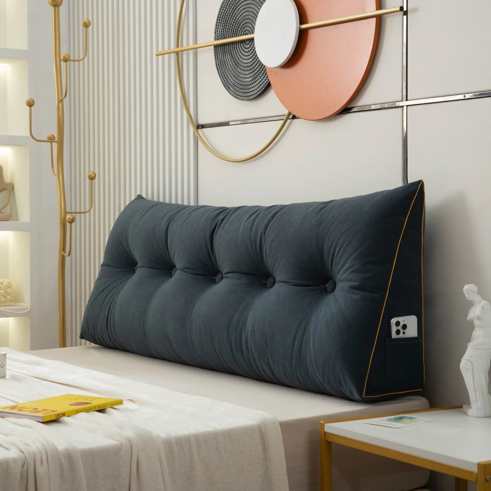 Luxury Chic Wedge Pillow – Best Wedge Pillow for Back & Upper Body Comfort | Bed Wedge Pillow for Relaxation - Trendyhousehold.co