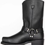 Men's 11 Inch Black Harness Boots – Rugged Elegance & Timeless Style for Any Outfit 0