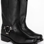 Men's 11 Inch Black Harness Boots – Rugged Elegance & Timeless Style for Any Outfit 3