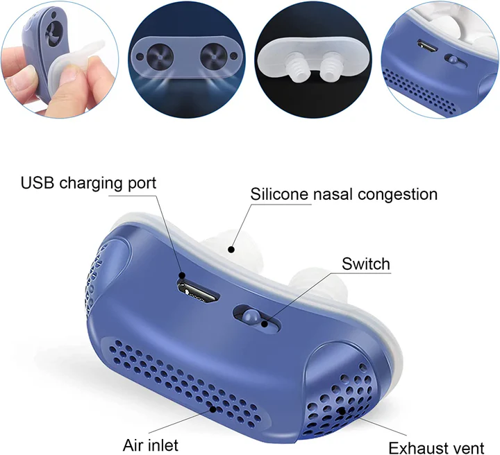Micro CPAP Sleep Apnea Machine – Compact Anti-Snoring Device for Comfortable Travel & Sleep 1