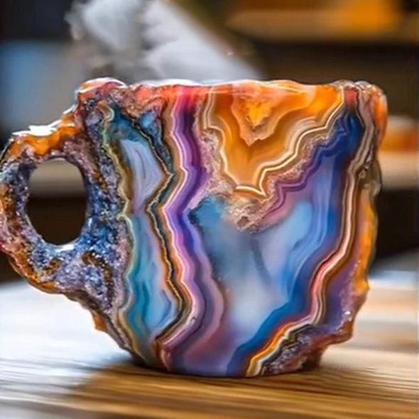 Mineral Crystal Coffee Mug – Unique Design & Durable Construction | Perfect Gift for Coffee Lovers 9