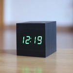 Modern Digital Wood Clock – Stylish Minimalist Design with Glowing Numerals for Home & Office 2