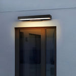 Modern Waterproof Motion Sensor Wall Sconce Black LED Outdoor Lighting 3