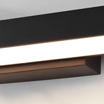 Modern Waterproof Motion Sensor Wall Sconce Black LED Outdoor Lighting 5