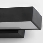 Modern Waterproof Motion Sensor Wall Sconce Black LED Outdoor Lighting 6