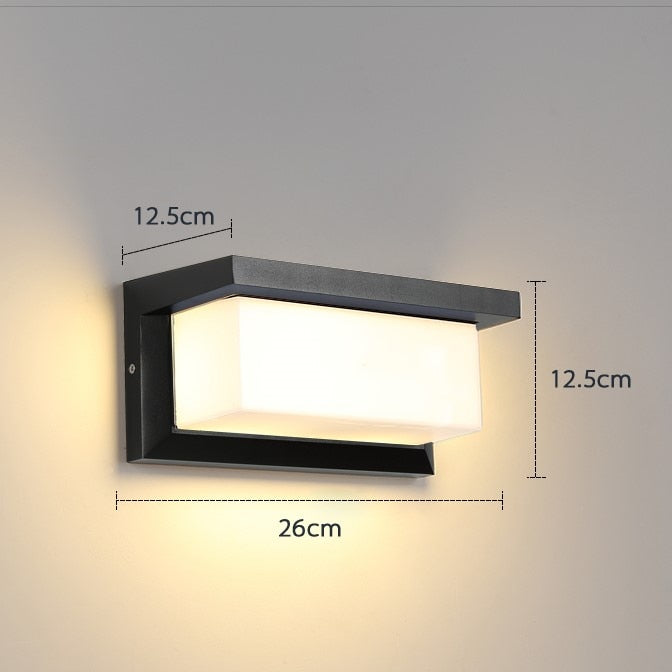 Motion Activated LED Outdoor Wall Light High Lumen Waterproof Fixture 0