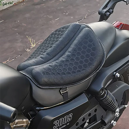 Motorcycle Gel Seat Pad - Ultimate Comfort Motorcycle Seat Cushion & Motorbike Seat Cushion for Long Rides 0
