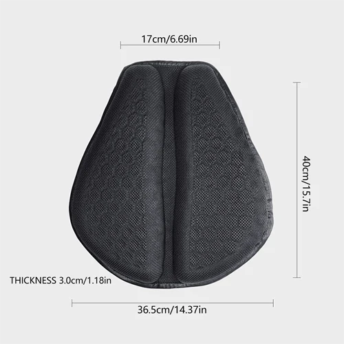 Motorcycle Gel Seat Pad - Ultimate Comfort Motorcycle Seat Cushion & Motorbike Seat Cushion for Long Rides 2