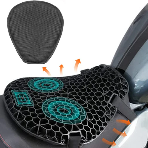 Motorcycle Gel Seat Pad - Ultimate Comfort Motorcycle Seat Cushion & Motorbike Seat Cushion for Long Rides 3