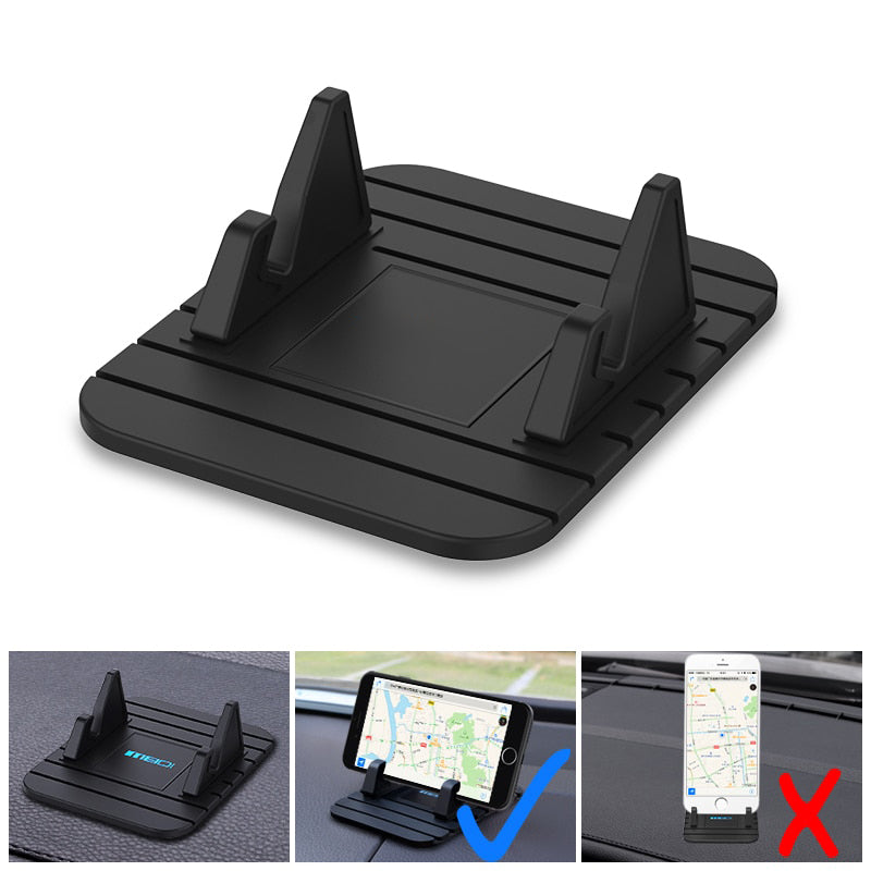 Non-Slip Car Phone Holder – Secure Dashboard Mount for GPS Navigation | Eco-Friendly Silicone Design 1