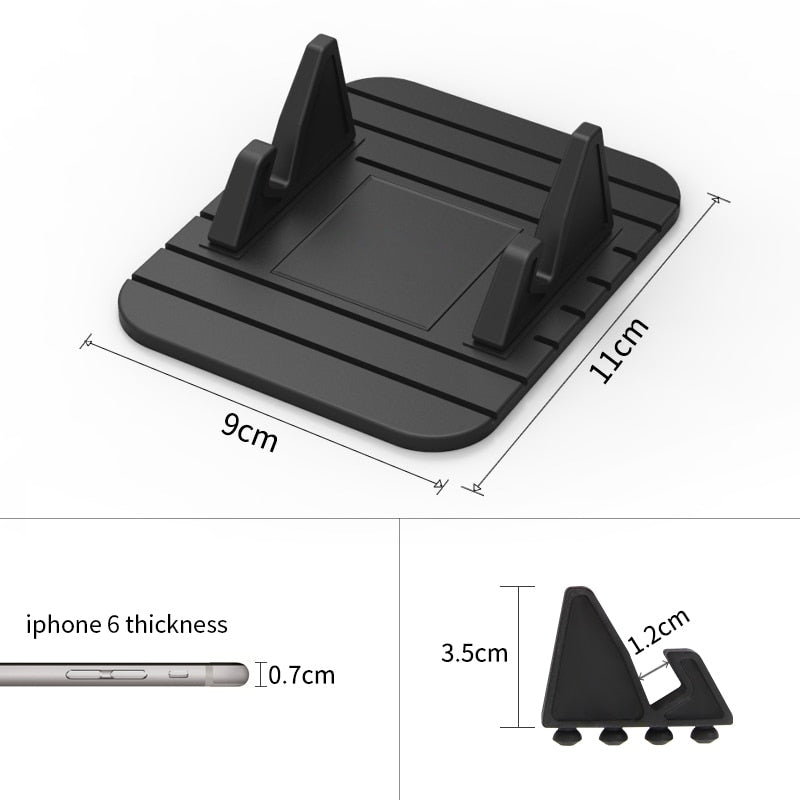 Non-Slip Car Phone Holder – Secure Dashboard Mount for GPS Navigation | Eco-Friendly Silicone Design 3