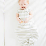 Organic Cotton Baby Sleep Bag Gray - Safe Sleep Sack for Comfort 1