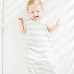 Organic Cotton Baby Sleep Bag Gray - Safe Sleep Sack for Comfort 2