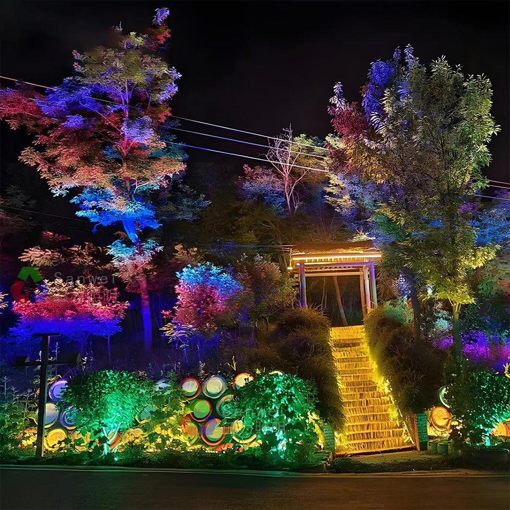 Outdoor Waterproof RGB LED Spot Light Landscape Lighting Adjustable Beam Angle 0