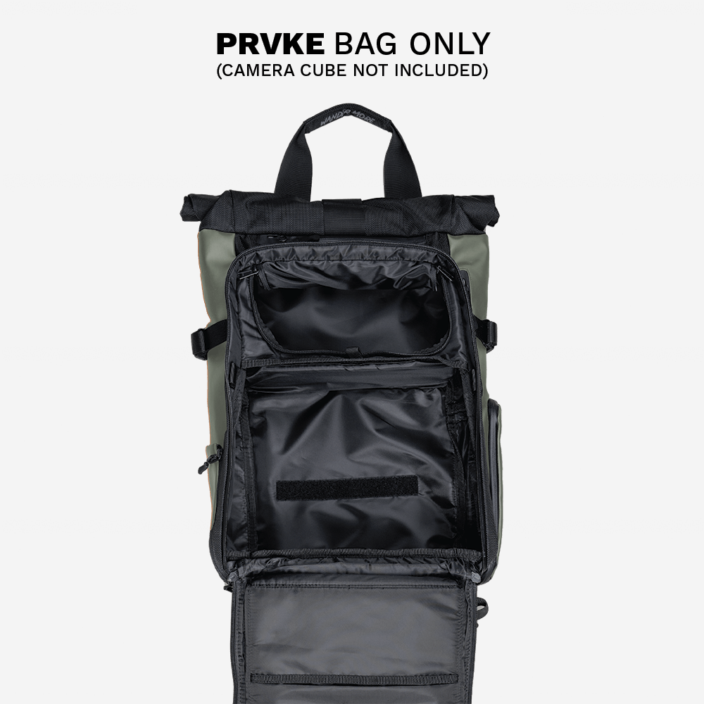 PRVKE Backpack 31L Wasatch Green Weather-Resistant Travel Gear 3