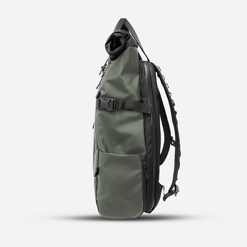 PRVKE Backpack 31L Wasatch Green Weather-Resistant Travel Gear 6