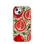 Pomegranate Cheer iPhone 15 Case Eco-Friendly Vibrant Design 0