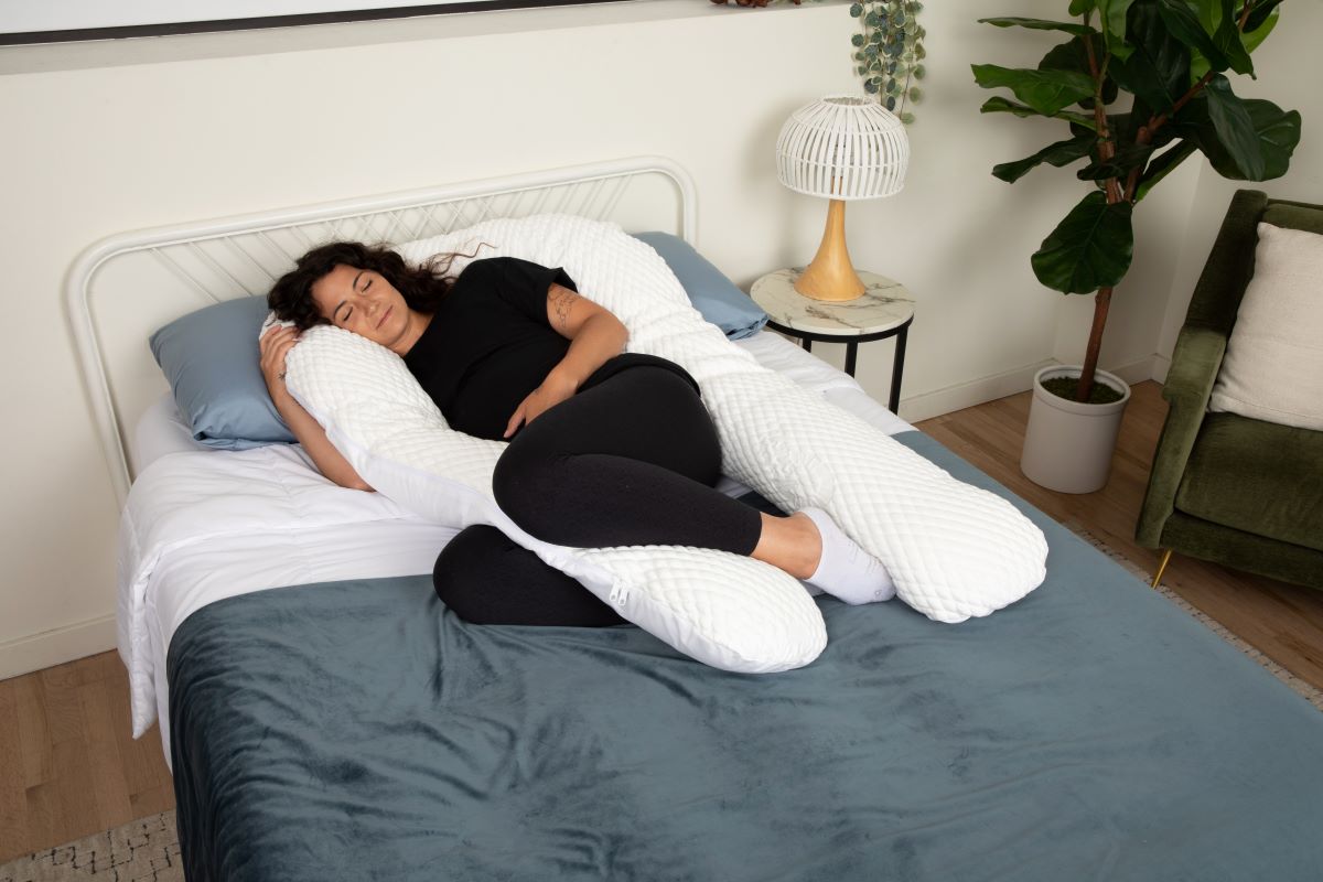 Pregnancy Pillow 360-Degree Support for Comfortable Sleep and Lounging 4