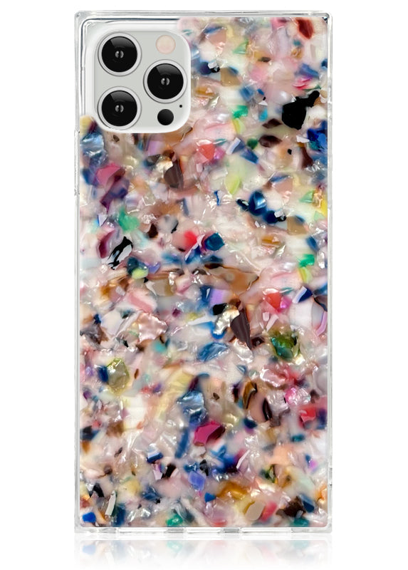 Rainbow Confetti Tortoise Shell iPhone Case Shockproof Design 1