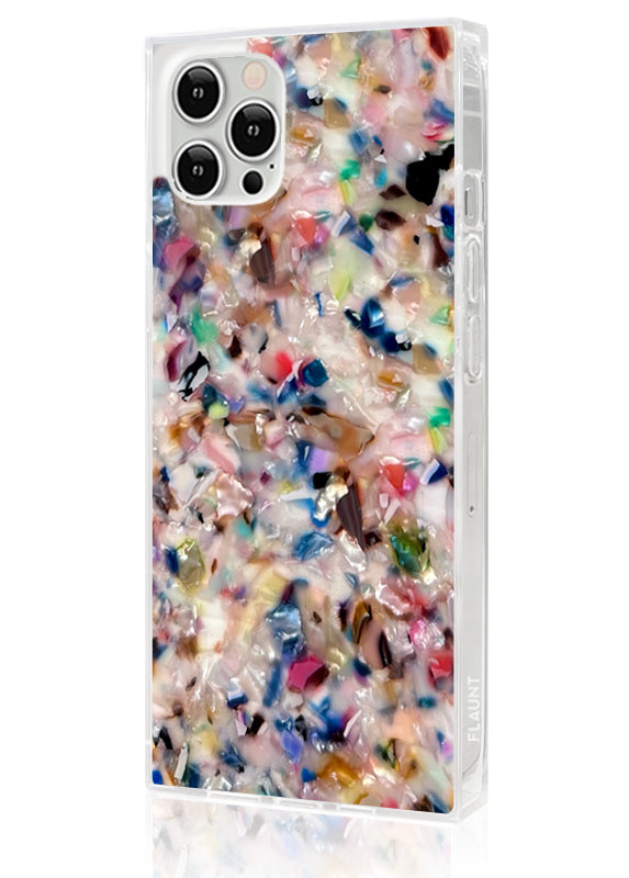 Rainbow Confetti Tortoise Shell iPhone Case Shockproof Design 2