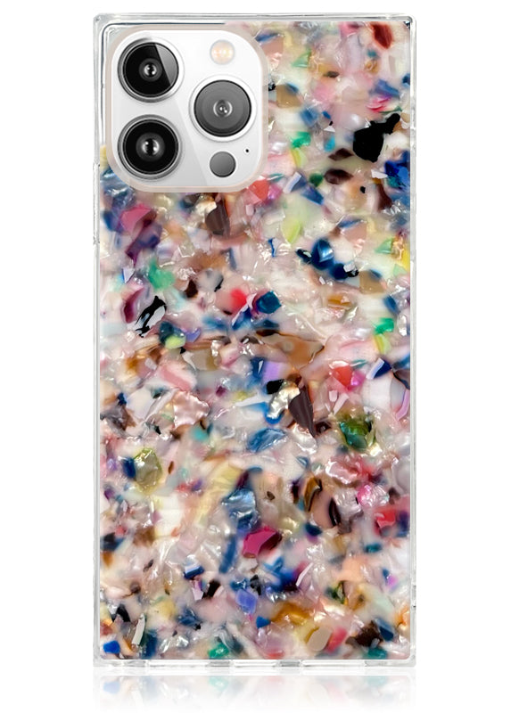 Rainbow Confetti Tortoise Shell iPhone Case Shockproof Design 20