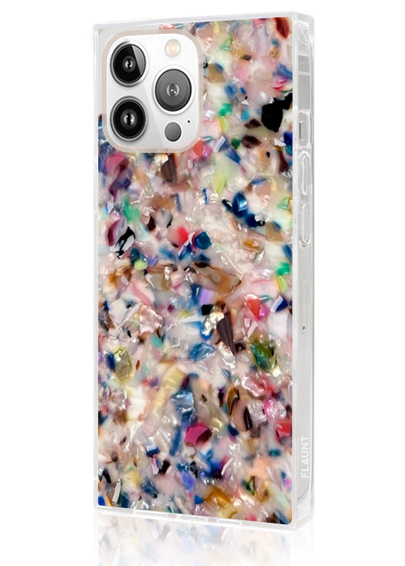 Rainbow Confetti Tortoise Shell iPhone Case Shockproof Design 4