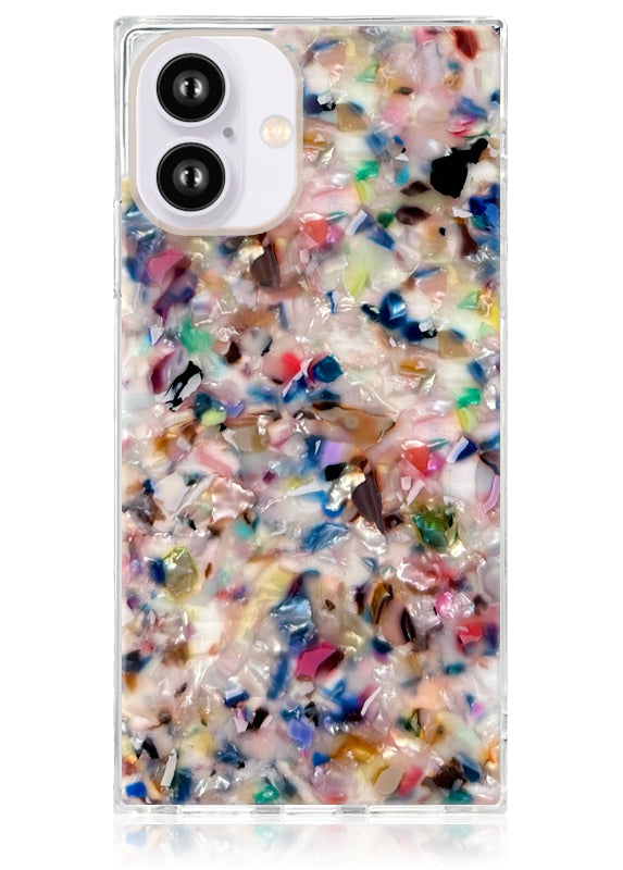 Rainbow Confetti Tortoise Shell iPhone Case Shockproof Design 7