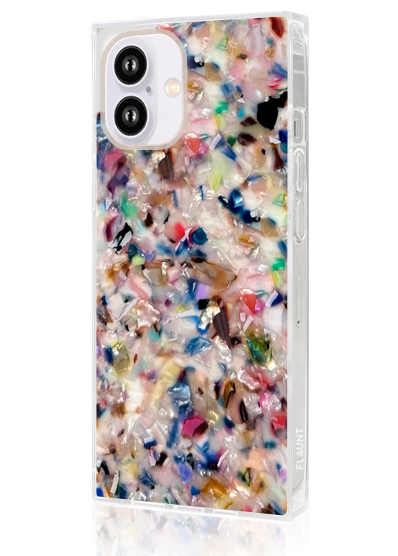 Rainbow Confetti Tortoise Shell iPhone Case Shockproof Design 8