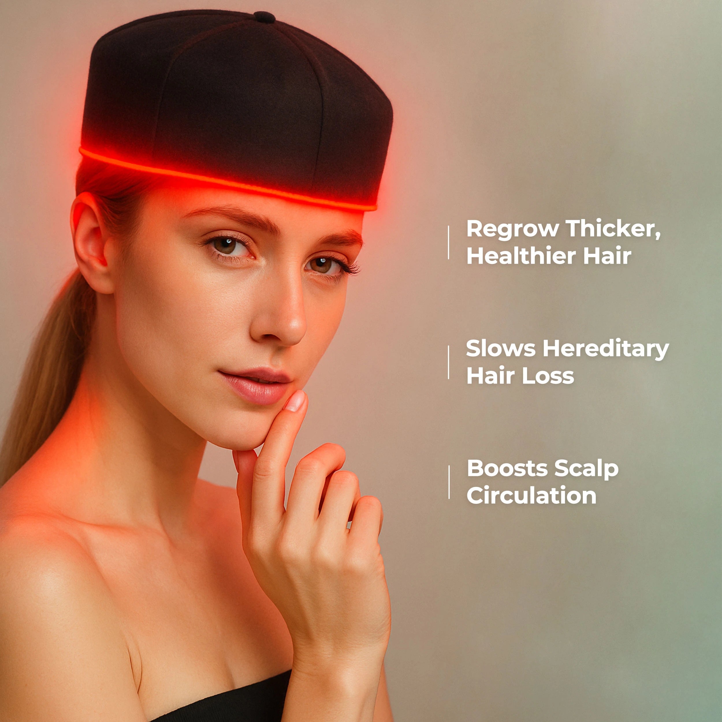 Red Light Therapy Cap for Hair Regrowth Natural and Pain-Free 1