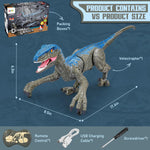 Remote Control Dinosaur Toy – Raptor X Interactive Velociraptor with Realistic Movements & Sounds for Kids 5
