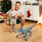 Remote Control Dinosaur Toy – Raptor X Interactive Velociraptor with Realistic Movements & Sounds for Kids 6