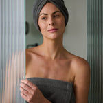 Ribbed Terry Hair Wrap Soft Absorbent Towel for All Hair Types 1