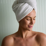 Ribbed Terry Hair Wrap Soft Absorbent Towel for All Hair Types 5