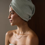Ribbed Terry Hair Wrap Soft Absorbent Towel for All Hair Types 8