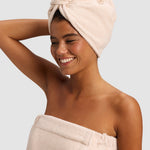 Ribbed Terry Hair Wrap Soft Absorbent Towel for All Hair Types 9