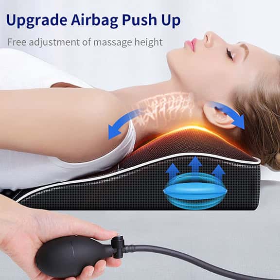 Shiatsu Neck Massager Pillow with Infrared Heating and Adjustable Support 8