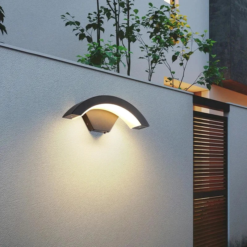 Sleek Waterproof Outdoor Wall Sconce with Motion Sensor and LED Light 1