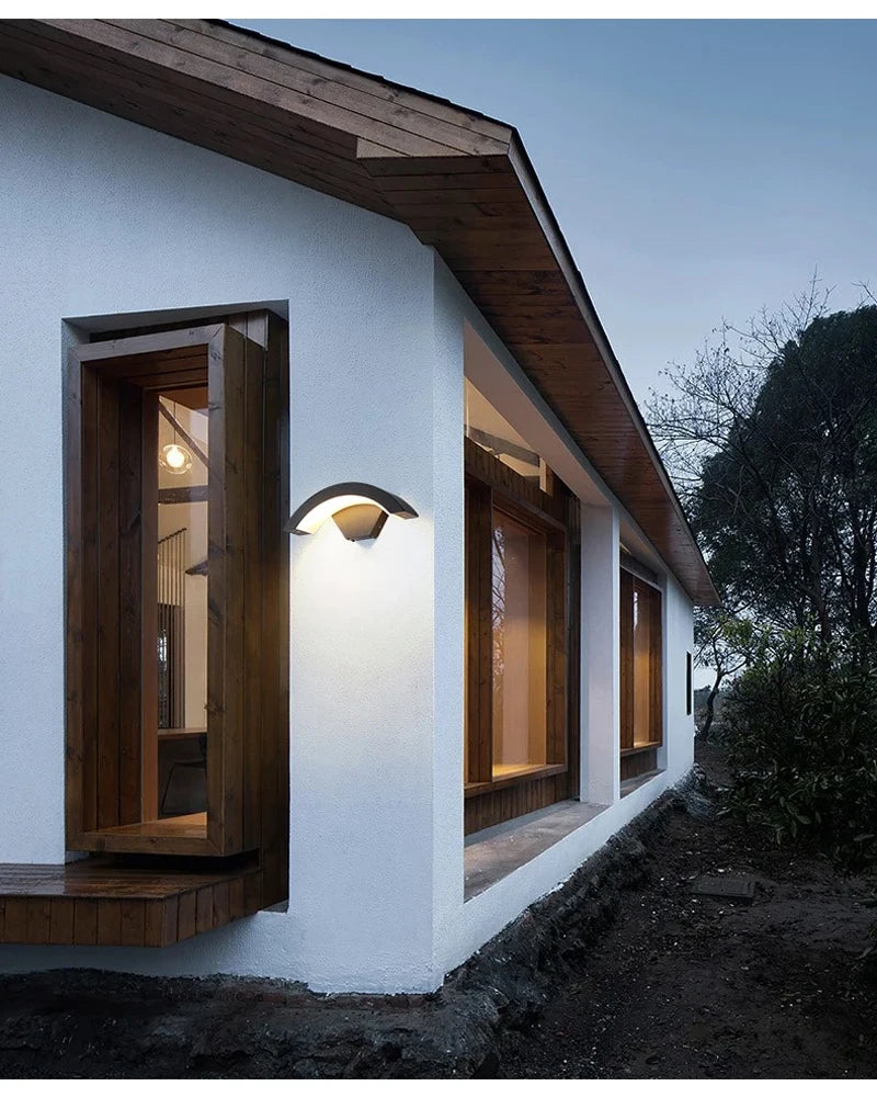 Sleek Waterproof Outdoor Wall Sconce with Motion Sensor and LED Light 6