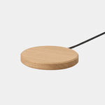Slim Wireless Charger QI Compatible Fast Charging Pad Wood Design 1