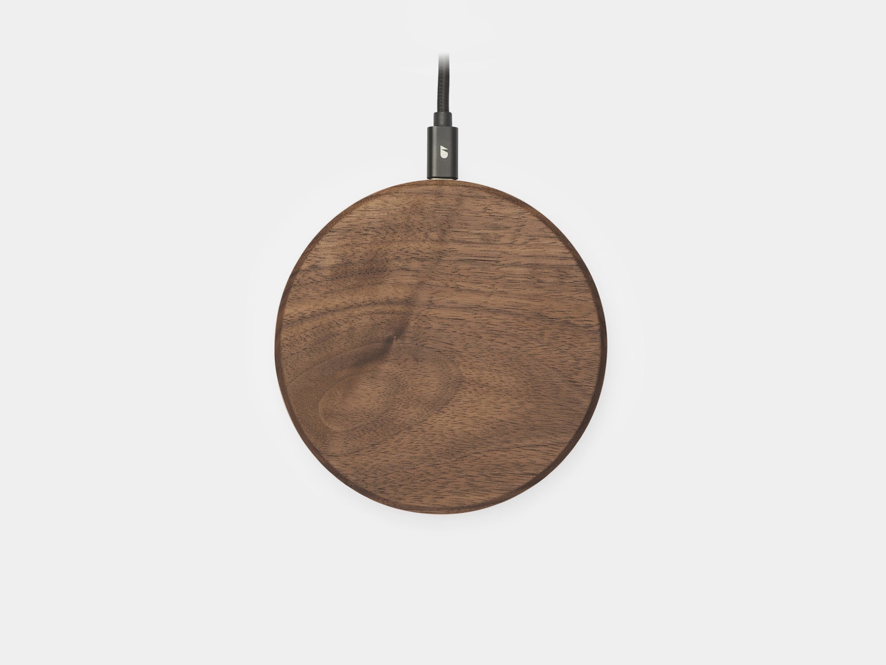 Slim Wireless Charger QI Compatible Fast Charging Pad Wood Design 3