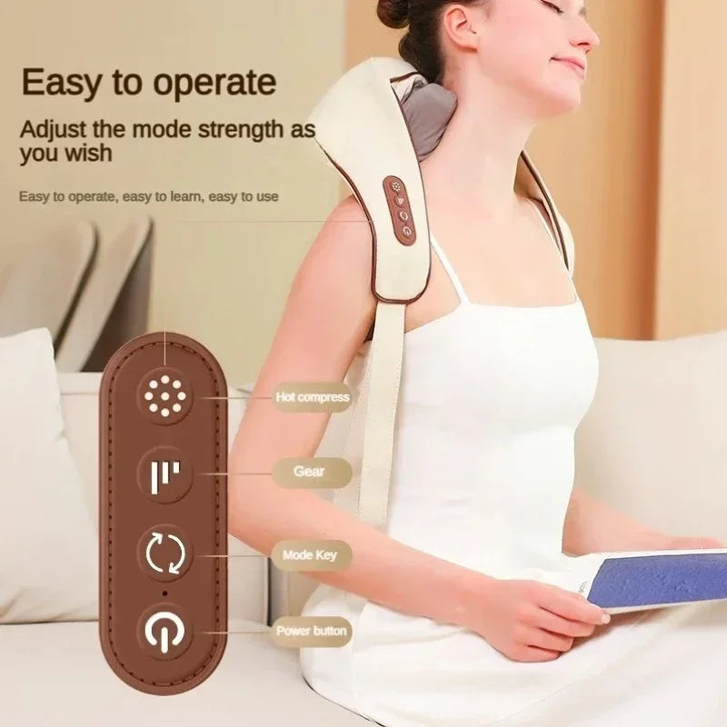 Smart Neck & Shoulder Massager with Heat and Pulse Therapy 3