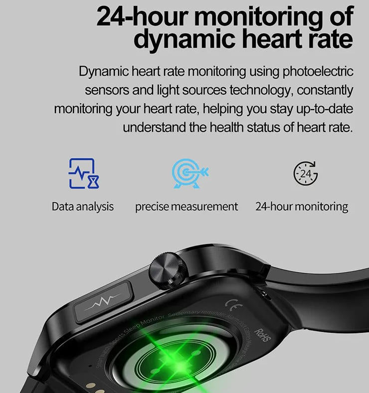 Smartwatch for Seniors – Health Monitoring with Blood Pressure, Heart Rate & SOS Feature 3